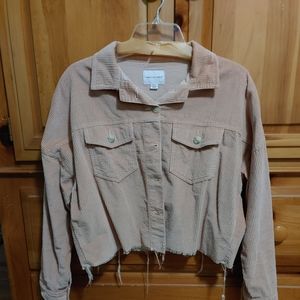 American Eagle cropped corduroy jacket